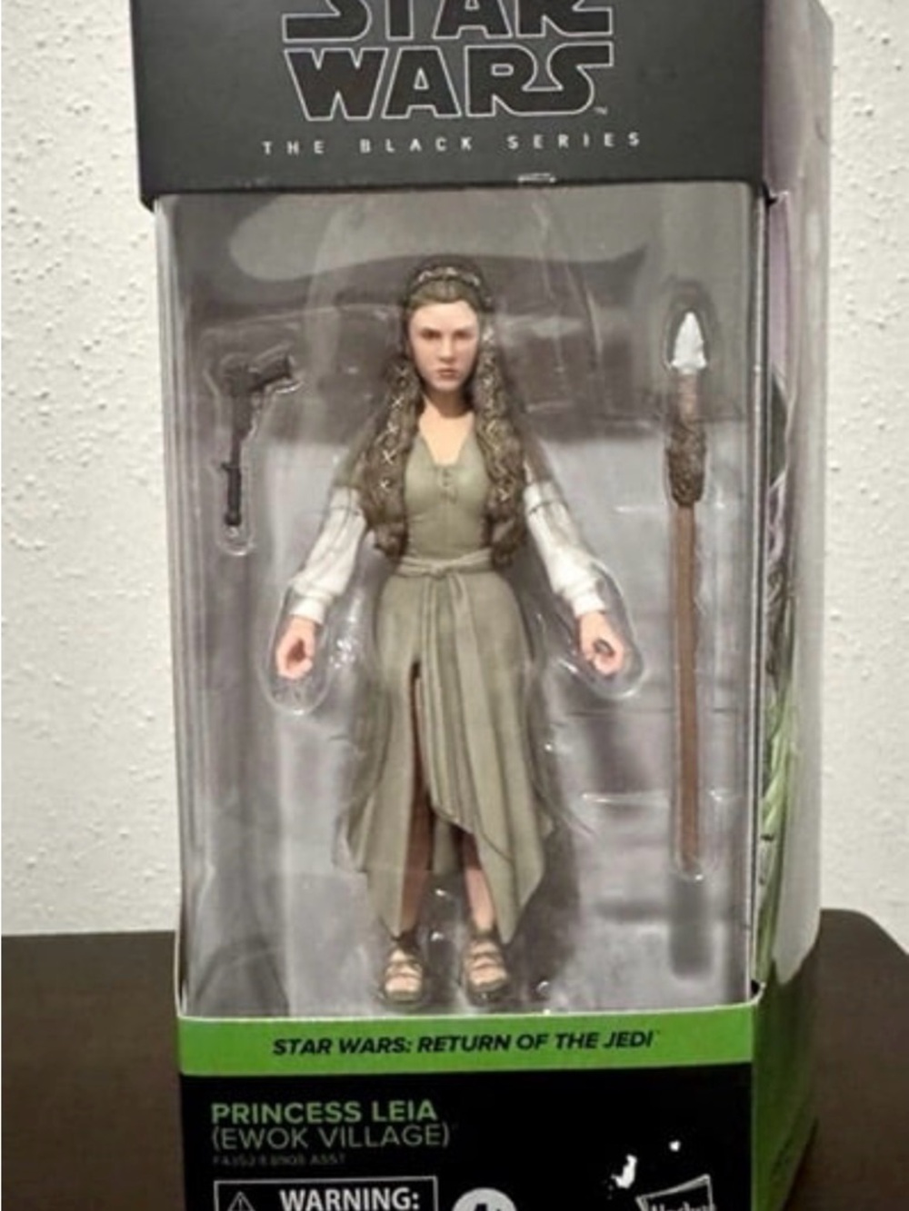 Hasbro Star Wars Black Series Princess Leia Figure - Olive, White